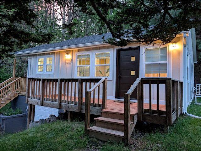 7 Fayer Ct, Phillipsport, NY 12769 - view of wooden terrace
