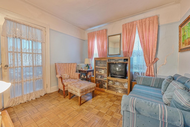 139-01 Linden Blvd, South Ozone Park, NY 11436 - living room featuring baseboards