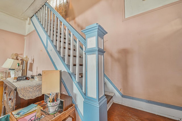 139-01 Linden Blvd, South Ozone Park, NY 11436 - stairs featuring concrete flooring and baseboards