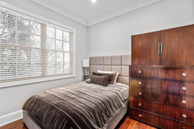 55 Westgate Rd, Muttontown, NY 11791 - bedroom featuring wood finished floors and crown molding
