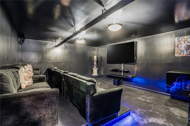 397 N Broadway Unit 3E, Yonkers, NY 10701 - cinema room with finished concrete flooring