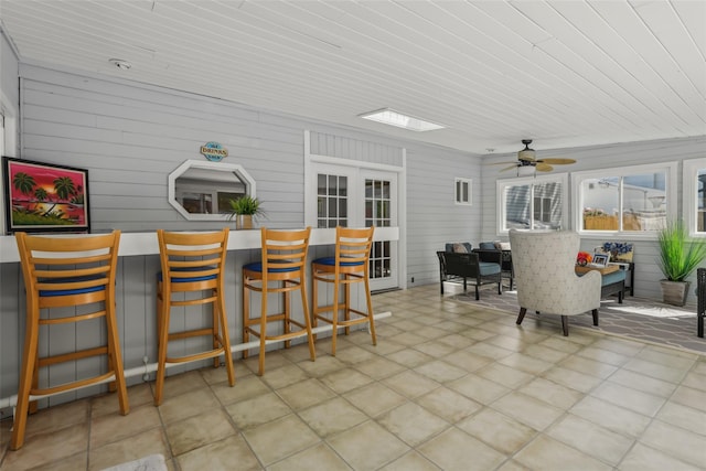 26 Wilson St, Port Jefferson Station, NY 11776 - view of patio / terrace with a ceiling fan