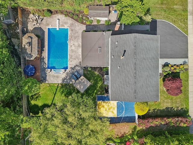 26 Wilson St, Port Jefferson Station, NY 11776 - drone / aerial view of a pool