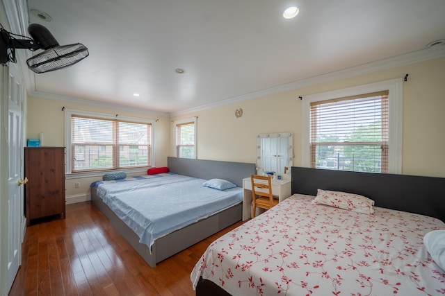 580 Valley Ave, Yonkers, NY 10703 - bedroom featuring crown molding, wood finished floors, and recessed lighting
