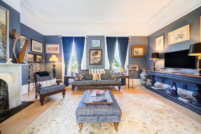 9 Ireland Ave, Wappingers Falls, NY 12590 - living room featuring ornamental molding