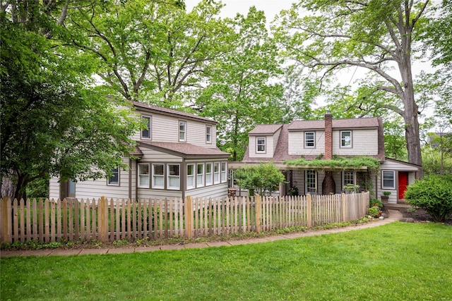 24 Jolliffe Ln, Congers, NY 10920 - back of house with a chimney