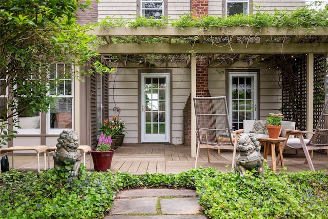 24 Jolliffe Ln, Congers, NY 10920 - doorway to property with a deck