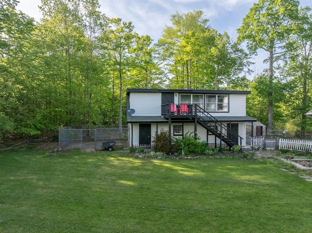 285 County Road 20, Cairo, NY 12413 - rear view of property with stairs and a deck