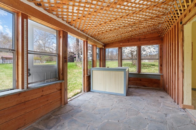 285 County Road 20, Cairo, NY 12413 - unfurnished sunroom with lofted ceiling