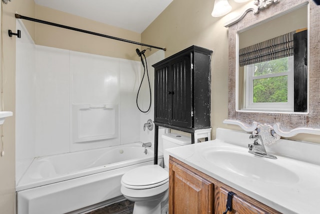 22 Rosio Ln, Modena, NY 12548 - bathroom featuring toilet, vanity, and tub / shower combination