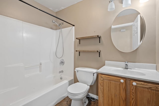22 Rosio Ln, Modena, NY 12548 - full bathroom with toilet, vanity, bathtub / shower combination, and baseboards