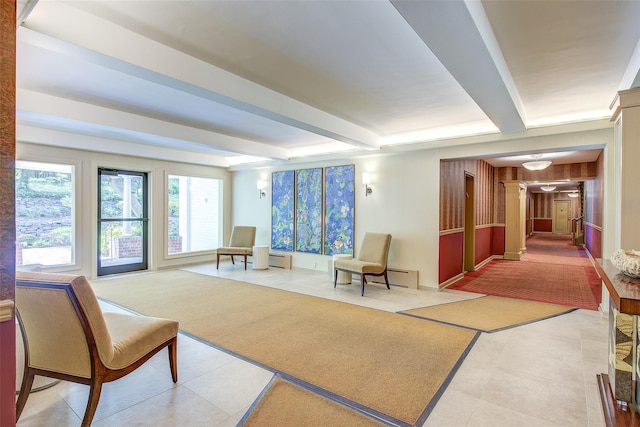 2 Town House Pl Unit 2H, Great Neck, NY 11021 - lobby with beam ceiling