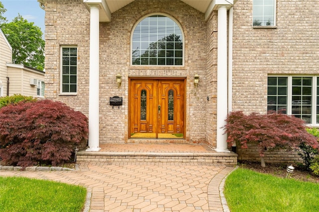 249 Park Ave, Eastchester, NY 10709 - view of exterior entry with brick siding