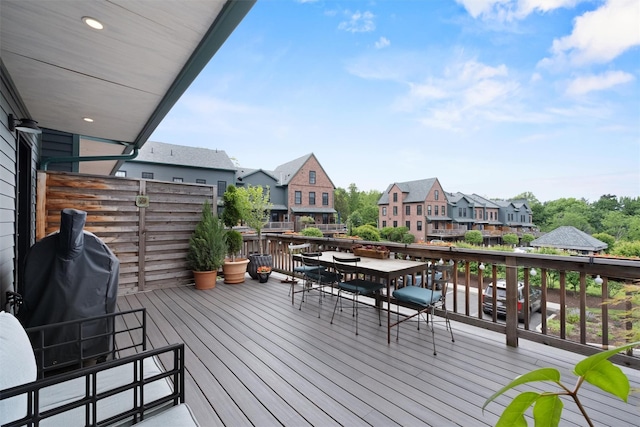 17 River Ridge Court, Beacon, NY 12508 - deck featuring a residential view and outdoor dining space