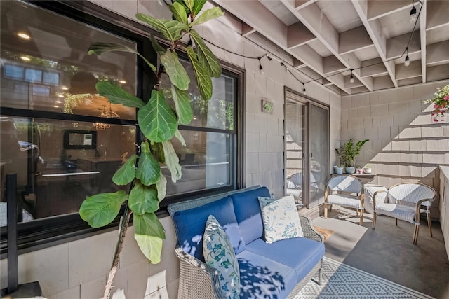 216 Purchase St Unit A, Rye, NY 10580 - view of patio with outdoor lounge area
