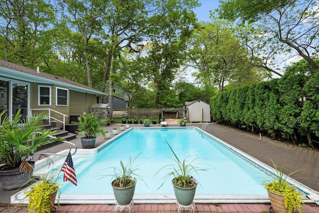 12 Debragga Ave, East Moriches, NY 11940 - view of pool with a fenced backyard and view of scattered trees