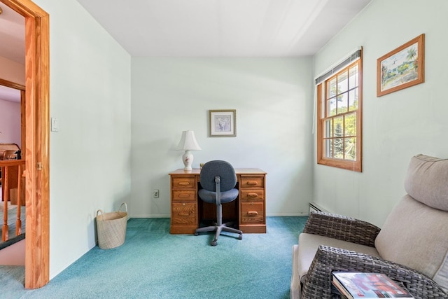 18 Stuyvesant Cir E, East Setauket, NY 11733 - office area with carpet and baseboards