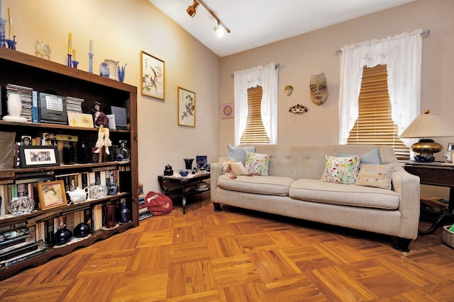 69-59 74th St, Middle Village, NY 11379 - living room featuring rail lighting