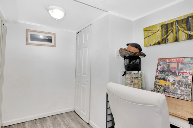69-59 74th St, Middle Village, NY 11379 - office featuring wood finished floors, ornamental molding, and baseboards