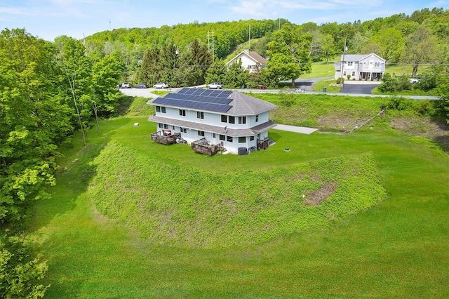 448 Old Mountain Rd, Port Jervis, NY 12771 - view from above of property with a heavily wooded area