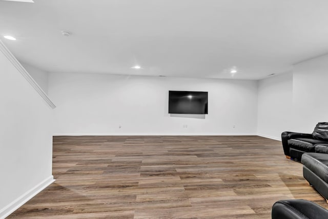 37 Lindentree Ln, Middletown, NY 10940 - living room featuring baseboards, recessed lighting, and wood finished floors