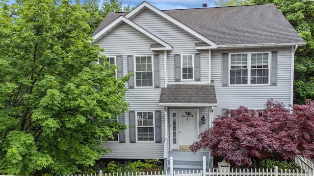 20 S St S, Highland Falls, NY 10928 - traditional home with roof with shingles and a fenced front yard