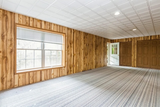 20 S St S, Highland Falls, NY 10928 - carpeted spare room featuring wooden walls and recessed lighting