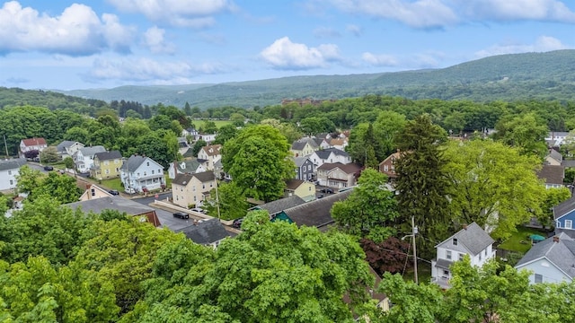 20 S St S, Highland Falls, NY 10928 - aerial perspective of suburban area featuring a forest and mountains