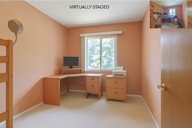 2 Mohican Rd, Newburgh, NY 12550 - unfurnished office featuring baseboards and light colored carpet