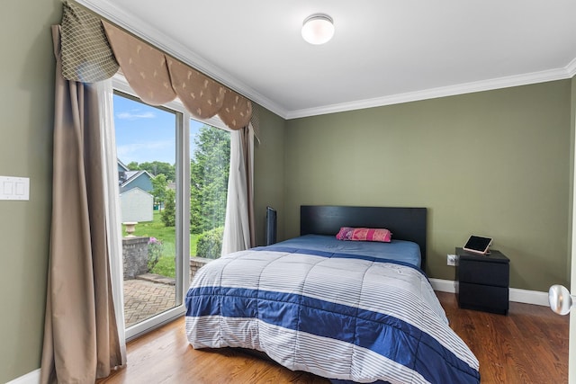 135 Ray Blvd, Poughkeepsie, NY 12603 - bedroom featuring ornamental molding, baseboards, and wood finished floors