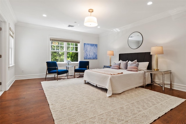 5 Club Way, Mount Kisco, NY 10549 - bedroom featuring wood finished floors, baseboards, crown molding, and recessed lighting