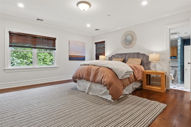 5 Club Way, Mount Kisco, NY 10549 - bedroom featuring crown molding, wood finished floors, baseboards, and recessed lighting
