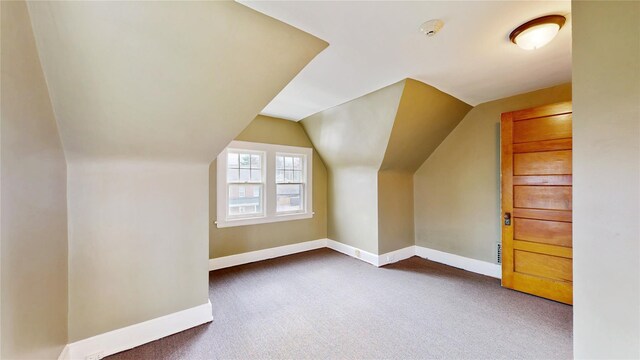 55 Teller Ave, Beacon, NY 12508 - additional living space featuring carpet floors, baseboards, and lofted ceiling