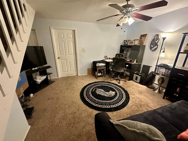 202 Doxbury Ln, Suffern, NY 10901 - office with carpet flooring and ceiling fan
