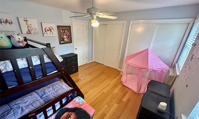 202 Doxbury Ln, Suffern, NY 10901 - bedroom with light wood finished floors, multiple closets, and ceiling fan