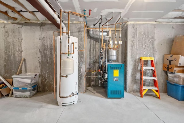 1427 Bellmore Rd, North Bellmore, NY 11710 - utilities featuring water heater and a heating unit