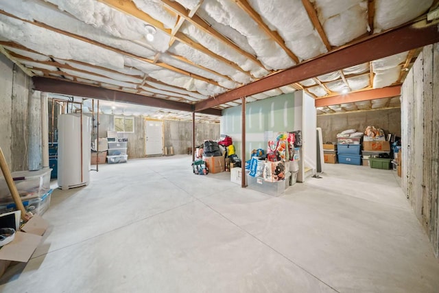 1427 Bellmore Rd, North Bellmore, NY 11710 - unfinished basement with gas water heater