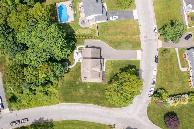 2 Moor Ln, East Patchogue, NY 11772 - aerial view of property and surrounding area with a pool area