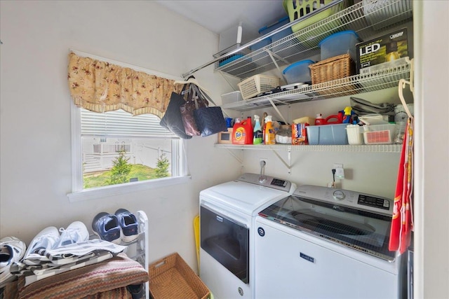 2 Moor Ln, East Patchogue, NY 11772 - washroom with washing machine and dryer