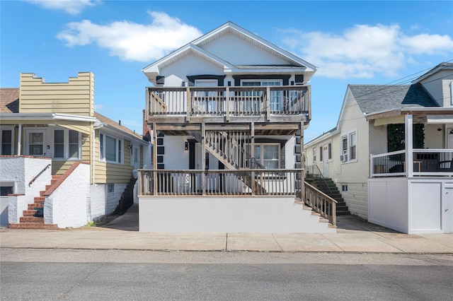 68 Brookline Ave, East Atlantic Beach, NY 11561 - view of front of home with stairway