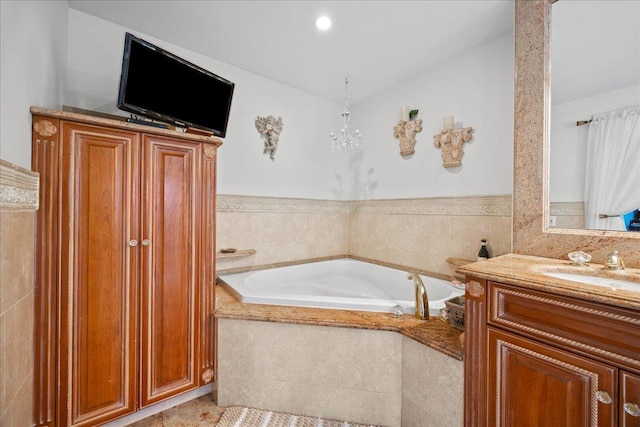 10 Bulaire, East Rockaway, NY 11518 - bathroom featuring vanity and a garden tub