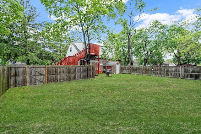 1817 Lincoln Ave, Holbrook, NY 11741 - fenced backyard with a storage unit
