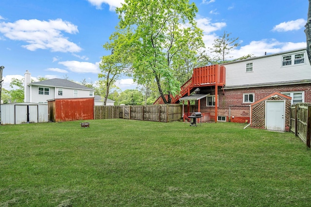 1817 Lincoln Ave, Holbrook, NY 11741 - fenced backyard featuring a shed