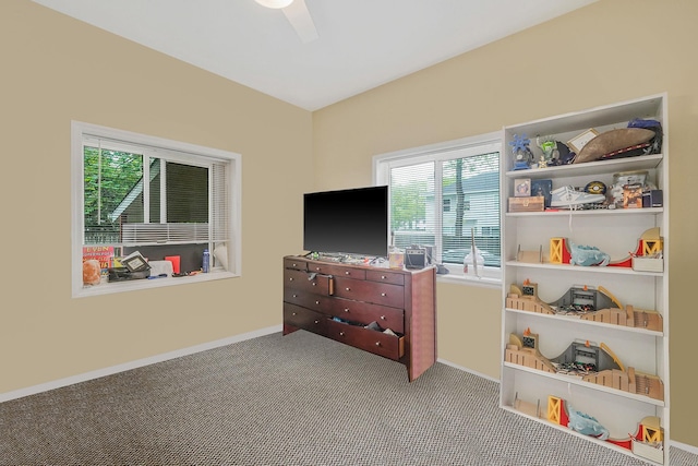 1817 Lincoln Ave, Holbrook, NY 11741 - bedroom with carpet and a ceiling fan