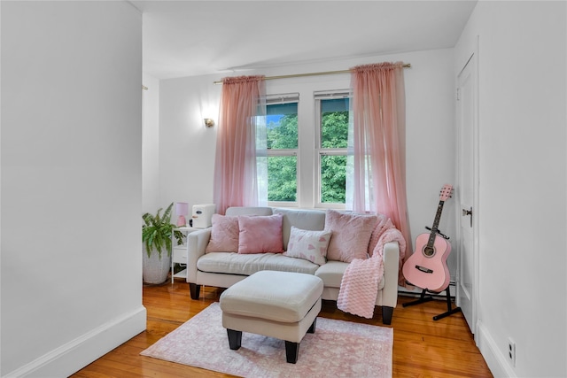 123 Maple Ave, Northport, NY 11768 - living area with light wood-type flooring and baseboards