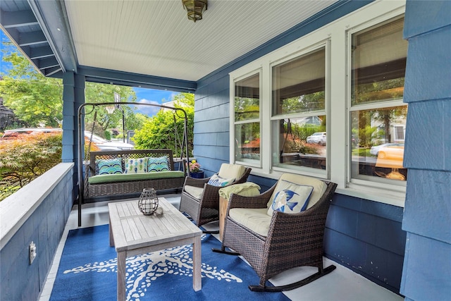 123 Maple Ave, Northport, NY 11768 - balcony with an outdoor hangout area
