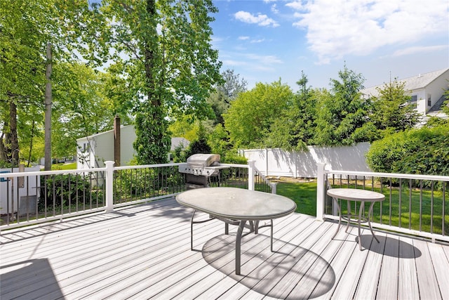 18 Hamilton St, Farmingdale, NY 11735 - deck with area for grilling