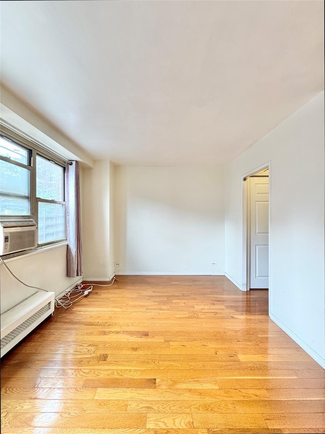 81-11 45th Ave Unit 3R, Elmhurst, NY 11373 - empty room featuring light wood-style floors and baseboards