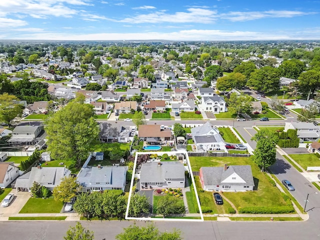 51 Pewter Ln, Hicksville, NY 11801 - aerial view of residential area featuring property boundaries highlighted