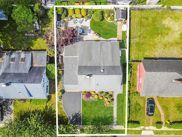 51 Pewter Ln, Hicksville, NY 11801 - aerial overview of property's location with property boundaries highlighted